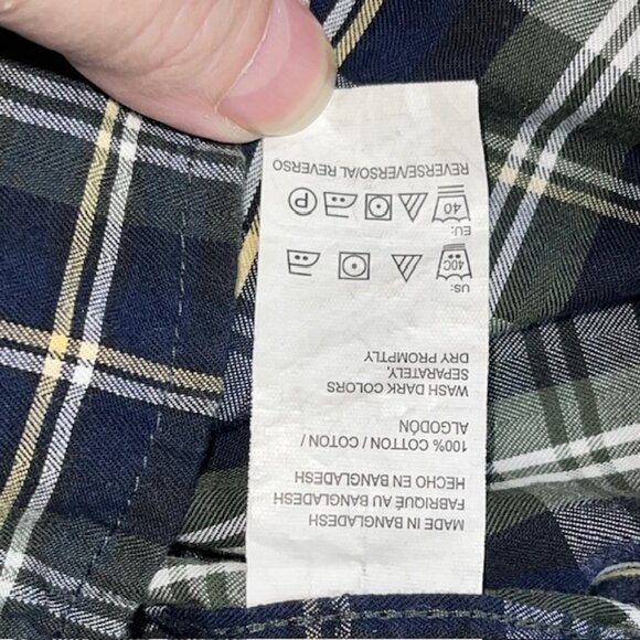 Izod Heritage Tartan Shirt Men's XXL 2XL Cotton Button Preppy Plaid Long Sleeve - Picture 7 of 10